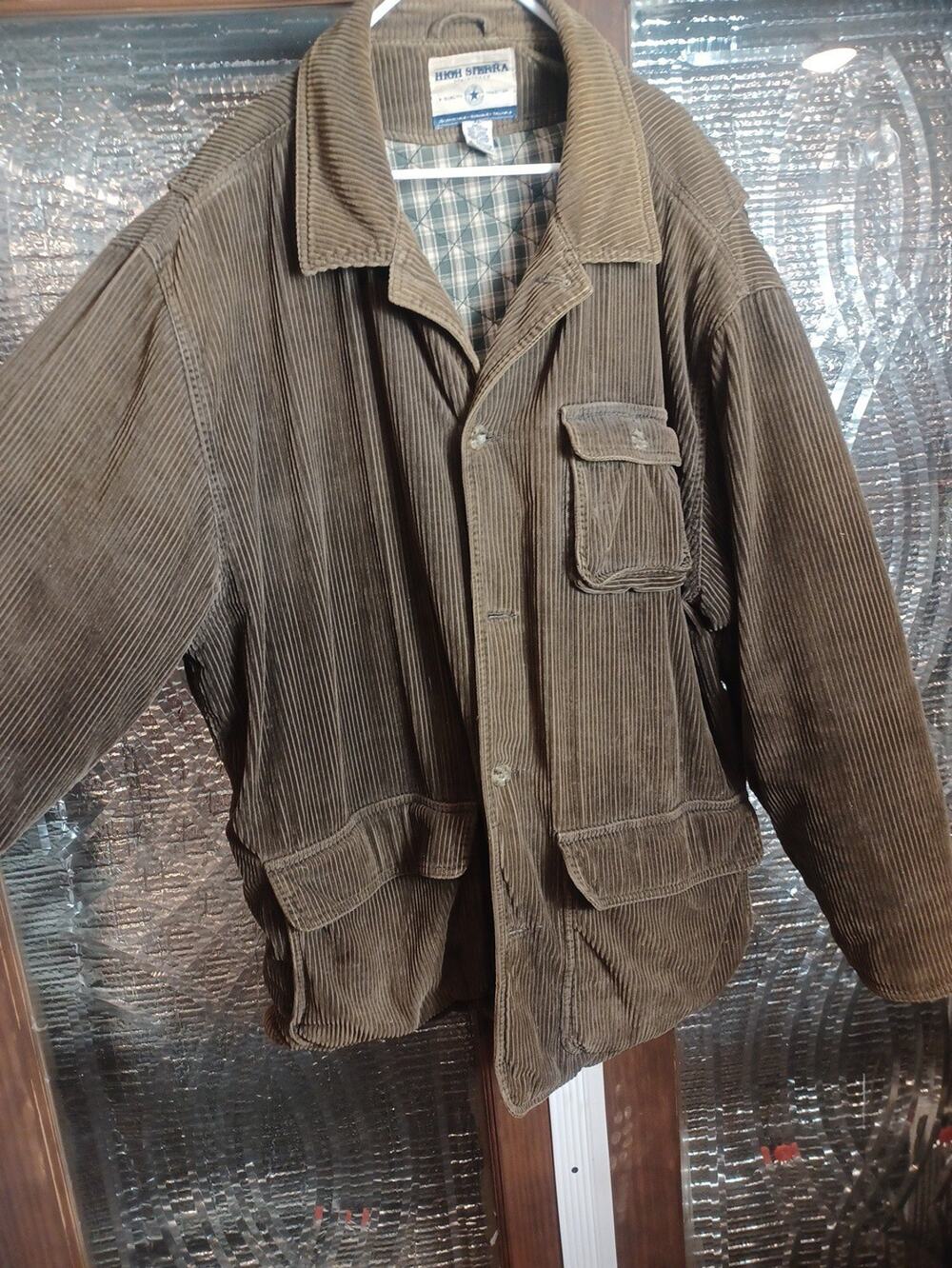 high sierra Green corduroy jacket XL